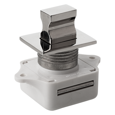 Push Button Latch Square Plastic